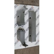 Накладка на пічку комплект (порог під пічку) 8200006166, 8200006167, 8200642635 на Opel Vivaro, Renault Trafic, Nissan Primastar, Рено Трафік, Опель Віваро, Нісан Примастар 2001 — ≥ г. 1.9cdti, 1.9dci, 2.0di, 2,5dci  